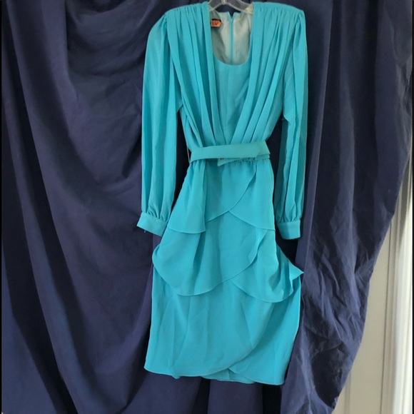 Vintage Chiffon Formal Dress - Picture 3 of 4